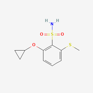 2-Cyclopropoxy-6-(methylthio)benzenesulfonamide