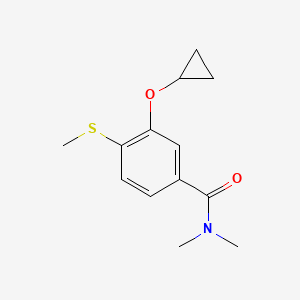 3-Cyclopropoxy-N,N-dimethyl-4-(methylthio)benzamide