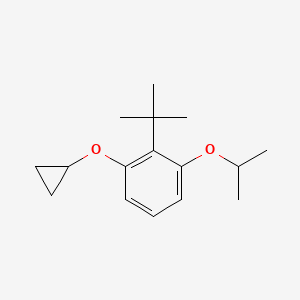 molecular formula C16H24O2 B14834095 2-Tert-butyl-1-cyclopropoxy-3-isopropoxybenzene 