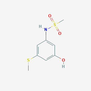 N-(3-Hydroxy-5-(methylthio)phenyl)methanesulfonamide