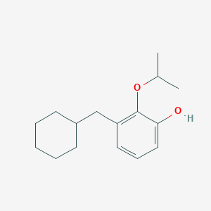 molecular formula C16H24O2 B14834101 3-(Cyclohexylmethyl)-2-isopropoxyphenol 