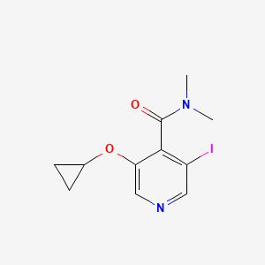 3-Cyclopropoxy-5-iodo-N,N-dimethylisonicotinamide