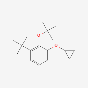 molecular formula C17H26O2 B14834116 2-Tert-butoxy-1-tert-butyl-3-cyclopropoxybenzene 