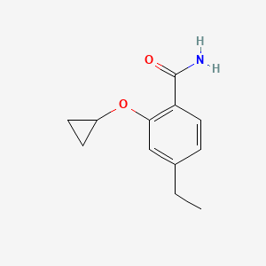 2-Cyclopropoxy-4-ethylbenzamide