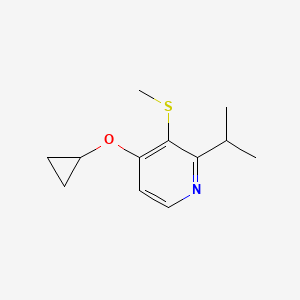 4-Cyclopropoxy-2-isopropyl-3-(methylthio)pyridine