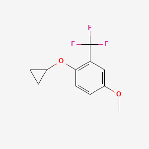 1-Cyclopropoxy-4-methoxy-2-(trifluoromethyl)benzene