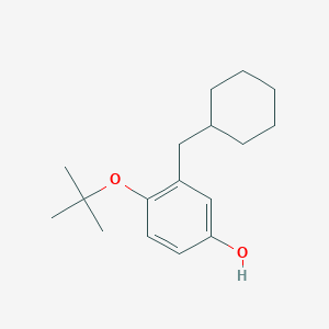 molecular formula C17H26O2 B14834188 4-Tert-butoxy-3-(cyclohexylmethyl)phenol 