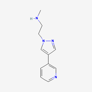 N-methyl-2-(4-(pyridin-3-yl)-1H-pyrazol-1-yl)ethan-1-amine