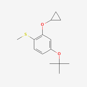 (4-Tert-butoxy-2-cyclopropoxyphenyl)(methyl)sulfane