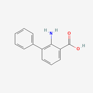 molecular formula C13H11NO2 B14834262 2-Aminobiphenyl-3-carboxylic acid 