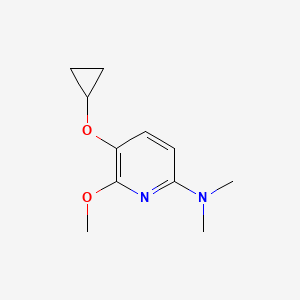 5-Cyclopropoxy-6-methoxy-N,N-dimethylpyridin-2-amine