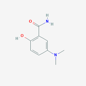 molecular formula C9H12N2O2 B14834287 5-(Dimethylamino)-2-hydroxybenzamide 