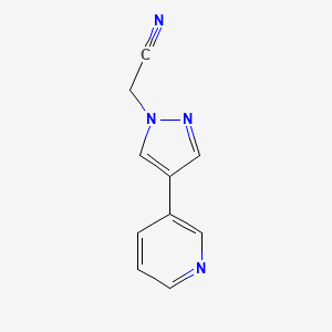 2-(4-(pyridin-3-yl)-1H-pyrazol-1-yl)acetonitrile