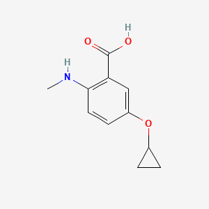 5-Cyclopropoxy-2-(methylamino)benzoic acid