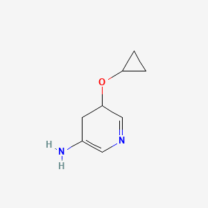 molecular formula C8H12N2O B14834342 5-Cyclopropoxy-4,5-dihydropyridin-3-amine 