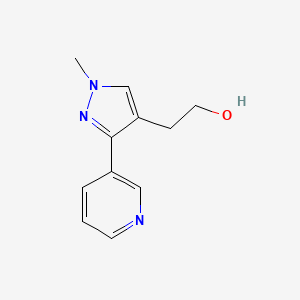 2-(1-methyl-3-(pyridin-3-yl)-1H-pyrazol-4-yl)ethan-1-ol