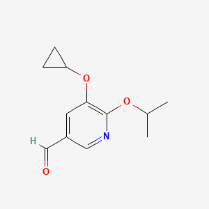 5-Cyclopropoxy-6-isopropoxynicotinaldehyde