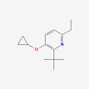 2-Tert-butyl-3-cyclopropoxy-6-ethylpyridine