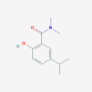 molecular formula C12H17NO2 B14834413 2-Hydroxy-5-isopropyl-N,N-dimethylbenzamide 