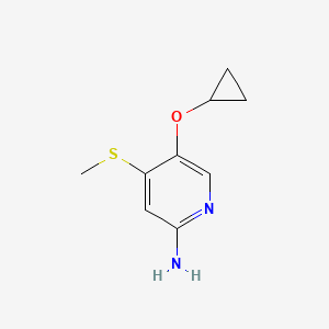 5-Cyclopropoxy-4-(methylthio)pyridin-2-amine