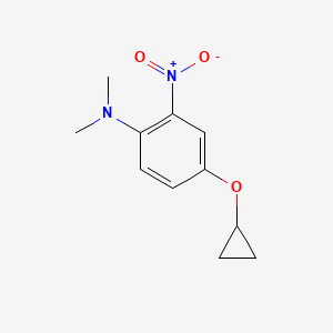 4-Cyclopropoxy-N,N-dimethyl-2-nitroaniline