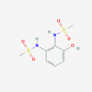 molecular formula C8H12N2O5S2 B14834440 N,N'-(3-Hydroxy-1,2-phenylene)dimethanesulfonamide 