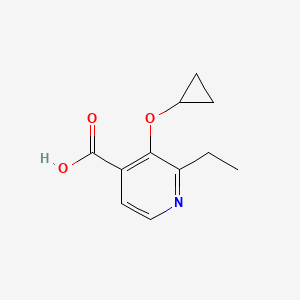 molecular formula C11H13NO3 B14834468 3-Cyclopropoxy-2-ethylisonicotinic acid 