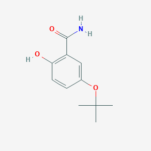 molecular formula C11H15NO3 B14834476 5-Tert-butoxy-2-hydroxybenzamide 