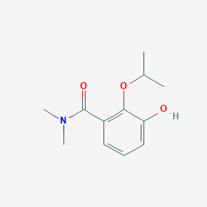 molecular formula C12H17NO3 B14834477 3-Hydroxy-2-isopropoxy-N,N-dimethylbenzamide 