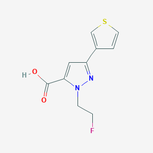molecular formula C10H9FN2O2S B1483449 1-(2-fluoroethyl)-3-(thiophen-3-yl)-1H-pyrazole-5-carboxylic acid CAS No. 2091653-49-3