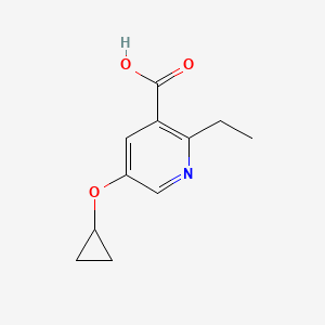 5-Cyclopropoxy-2-ethylnicotinic acid