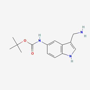 (3-Aminomethyl-1H-indol-5-YL)-carbamic acid tert-butyl ester