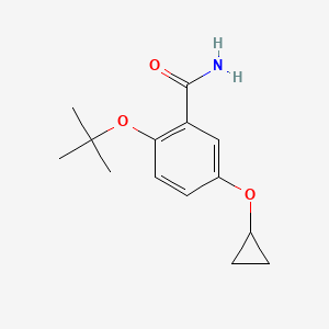 2-Tert-butoxy-5-cyclopropoxybenzamide