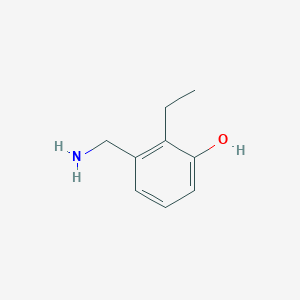 molecular formula C9H13NO B14834600 3-(Aminomethyl)-2-ethylphenol 