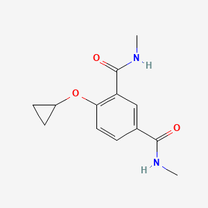 molecular formula C13H16N2O3 B14834653 4-Cyclopropoxy-N1,N3-dimethylisophthalamide 