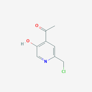 1-[2-(Chloromethyl)-5-hydroxypyridin-4-YL]ethanone