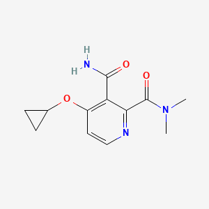 4-Cyclopropoxy-N2,N2-dimethylpyridine-2,3-dicarboxamide