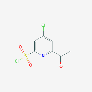 6-Acetyl-4-chloropyridine-2-sulfonyl chloride