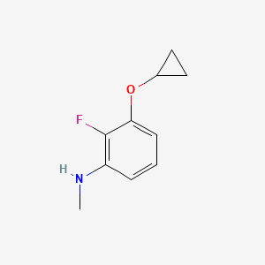 3-Cyclopropoxy-2-fluoro-N-methylaniline