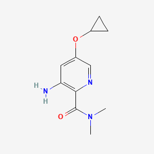 3-Amino-5-cyclopropoxy-N,N-dimethylpicolinamide