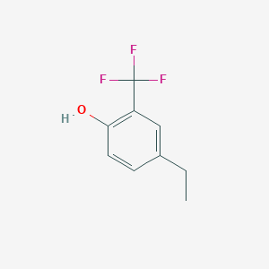 molecular formula C9H9F3O B14834695 4-Ethyl-2-(trifluoromethyl)phenol 