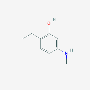 molecular formula C9H13NO B14834719 2-Ethyl-5-(methylamino)phenol 