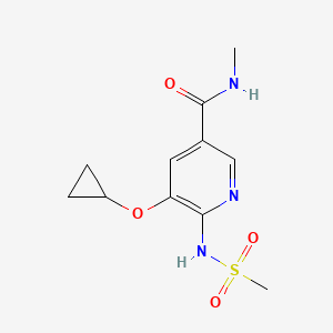 5-Cyclopropoxy-N-methyl-6-(methylsulfonamido)nicotinamide