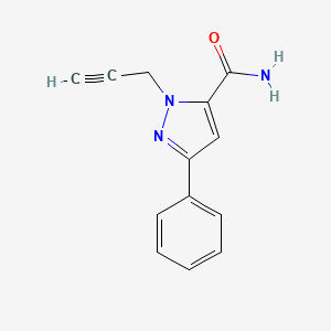 3-phenyl-1-(prop-2-yn-1-yl)-1H-pyrazole-5-carboxamide