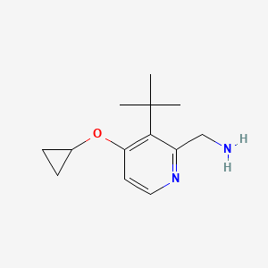 (3-Tert-butyl-4-cyclopropoxypyridin-2-YL)methanamine