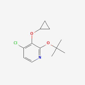 2-Tert-butoxy-4-chloro-3-cyclopropoxypyridine