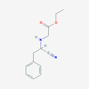 molecular formula C13H16N2O2 B14834858 Ethyl [(1-cyano-2-phenylethyl)amino]acetate 