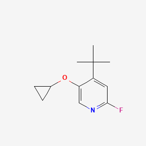 4-Tert-butyl-5-cyclopropoxy-2-fluoropyridine