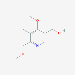 molecular formula C10H15NO3 B14834901 (4-Methoxy-6-(methoxymethyl)-5-methylpyridin-3-YL)methanol CAS No. 1209460-18-3