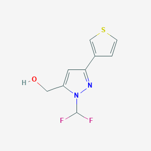 (1-(difluoromethyl)-3-(thiophen-3-yl)-1H-pyrazol-5-yl)methanol